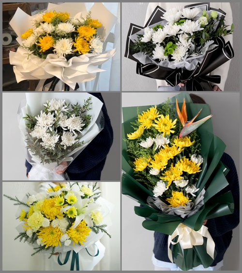 山东青岛莱西市河头店镇拦马庄村白事花束代送